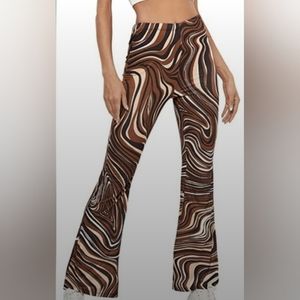 NWOT Retro Brown Lounge Pants